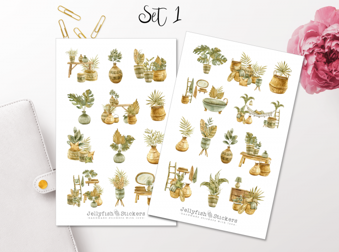 Boho Zuhause Sticker Set